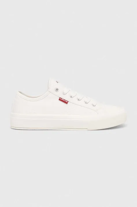 Πάνινα παπούτσια Levi's Hernandez 3.0 S χρώμα: άσπρο, D7530.0003