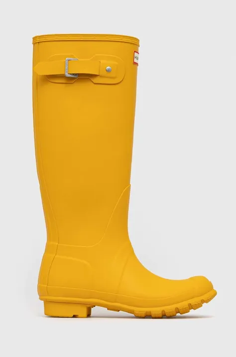 Gumáky Hunter Womens Original Tall Boot dámske, žltá farba, WFT1000RMA
