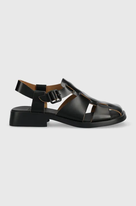 Kožené sandále Camper Dana dámske, čierna farba, K201489.001