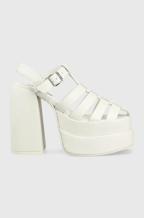 Шкіряні сандалі Steve Madden Carlita колір білий SM11002385