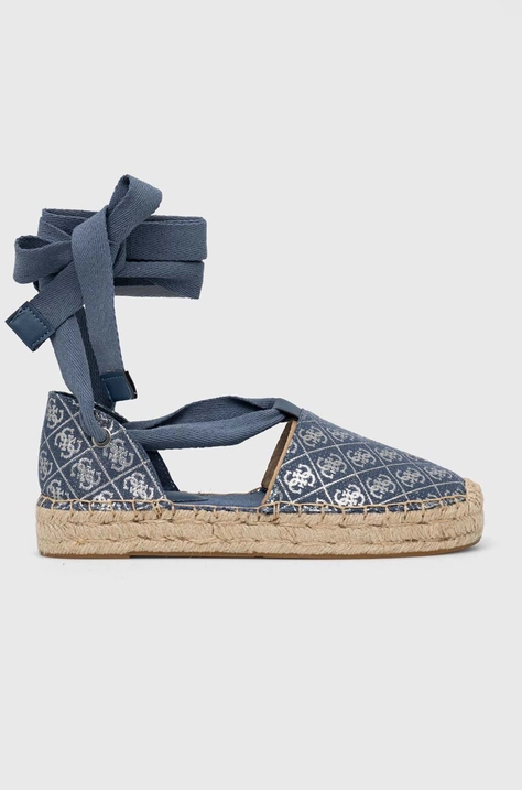 Guess espadryle JALENE3 kolor niebieski FL6JL3 FAL14