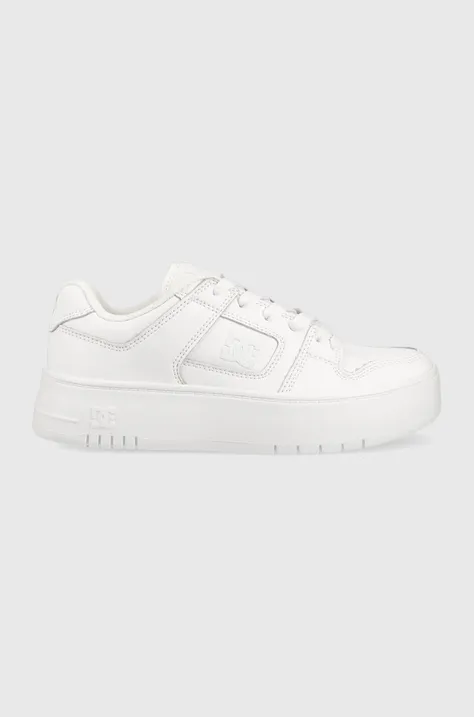 DC sneakersy skórzane kolor biały