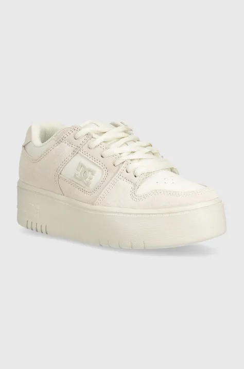 DC sneakers in pelle colore beige