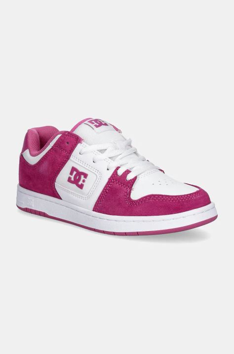 DC sneakers din piele culoarea roz