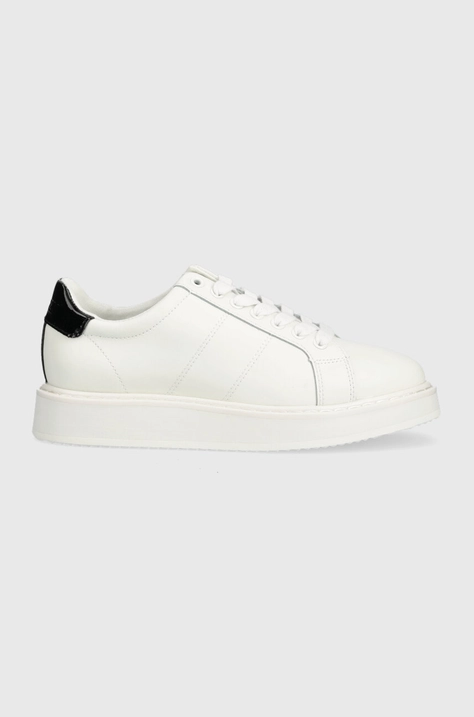 Lauren Ralph Lauren sneakers din piele Angeline culoarea alb 802904000000