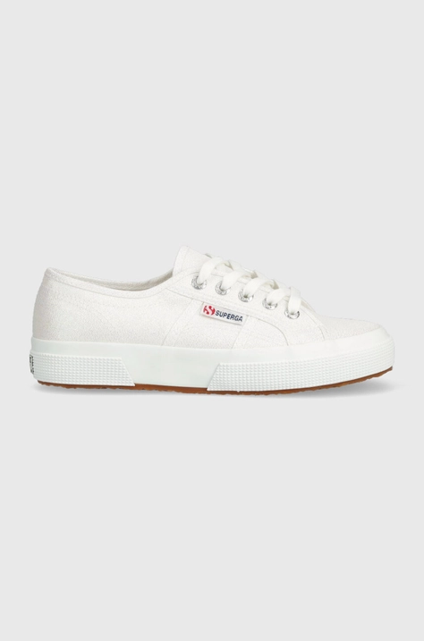 Superga tenisi 2750 LAMEW femei, culoarea alb, S001820