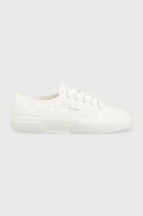 Πάνινα παπούτσια Superga 2750 SANGALLO χρώμα: άσπρο, S3112ZW