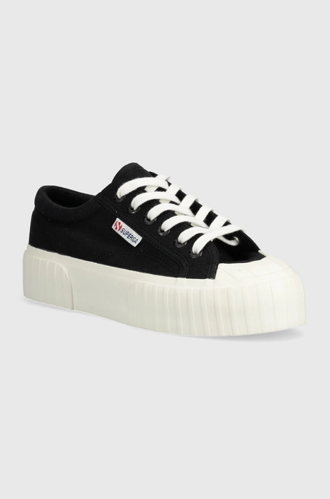 Tenisky Superga 2631 STRIPE PLATFORM dámské, bílá barva, S5111SW