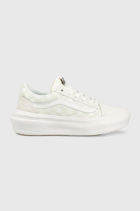 Sneakers boty Vans Old Skool Overt CC bílá barva, VN0A7Q5ETDC1-DKBRN