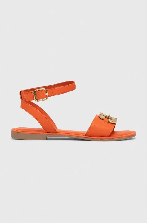Kožne sandale Mexx Lena za žene, boja: narančasta, MXCY011801W