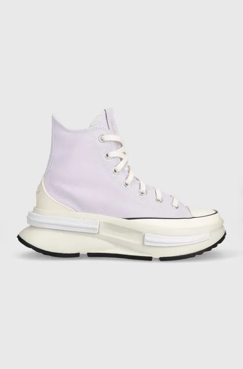 Πάνινα παπούτσια Converse Run Star Legacy CX HI χρώμα: μοβ, A03064C
