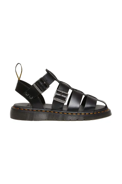 Kožené sandály Dr. Martens Garin dámské, černá barva, DM30766001