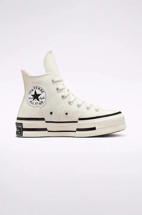 Πάνινα παπούτσια Converse Chuck 70 Plus χρώμα: άσπρο, A00915C