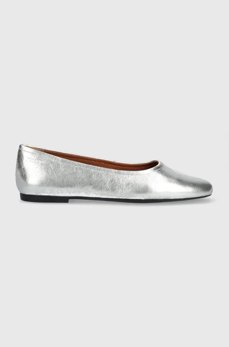 Кожаные балетки Vagabond Shoemakers Jolin цвет серебрянный  5508.083.79