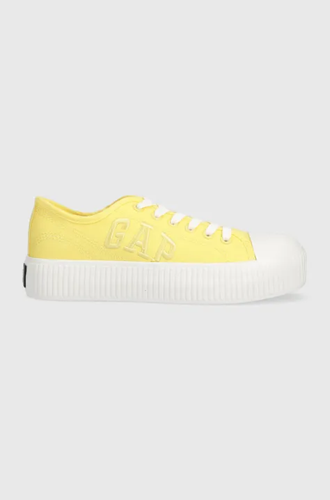 Πάνινα παπούτσια GAP JACKSON χρώμα: κίτρινο, GAI001F5T
