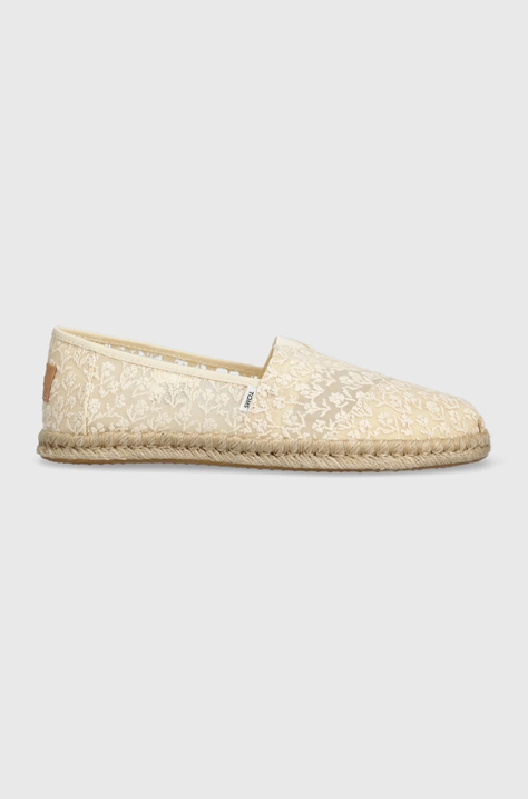 Espadrile Toms Alpargata Rope boja: bež, 10019815