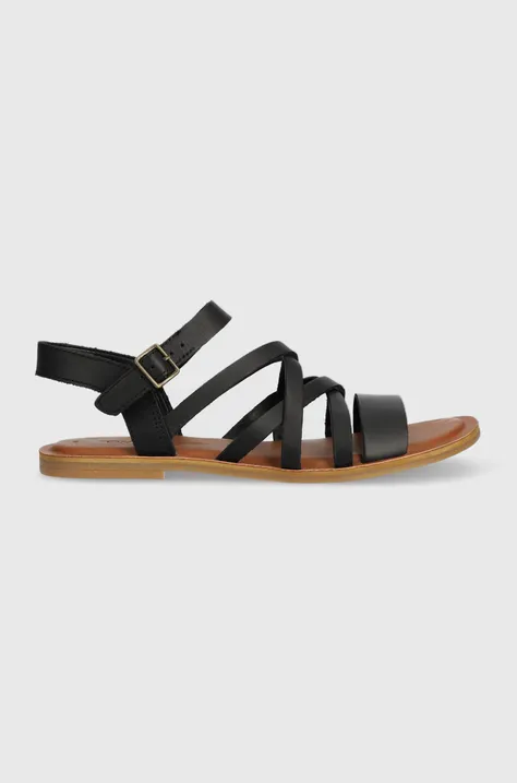 Kožne sandale Toms Sephina za žene, boja: crna, 10019745