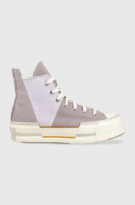 Πάνινα παπούτσια Converse Chuck 70 Plus χρώμα: μοβ, A03499C