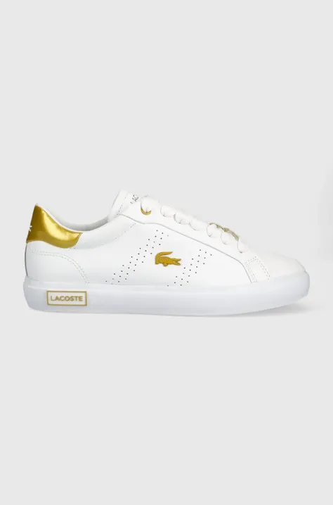 Lacoste sneakersy skórzane Powercourt 2.0 kolor biały 45SFA0034