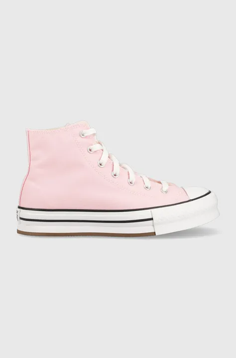 Kecky Converse Chuck Taylor All Star Eva Lift dámské, růžová barva, A04354C, A04354C-PINK