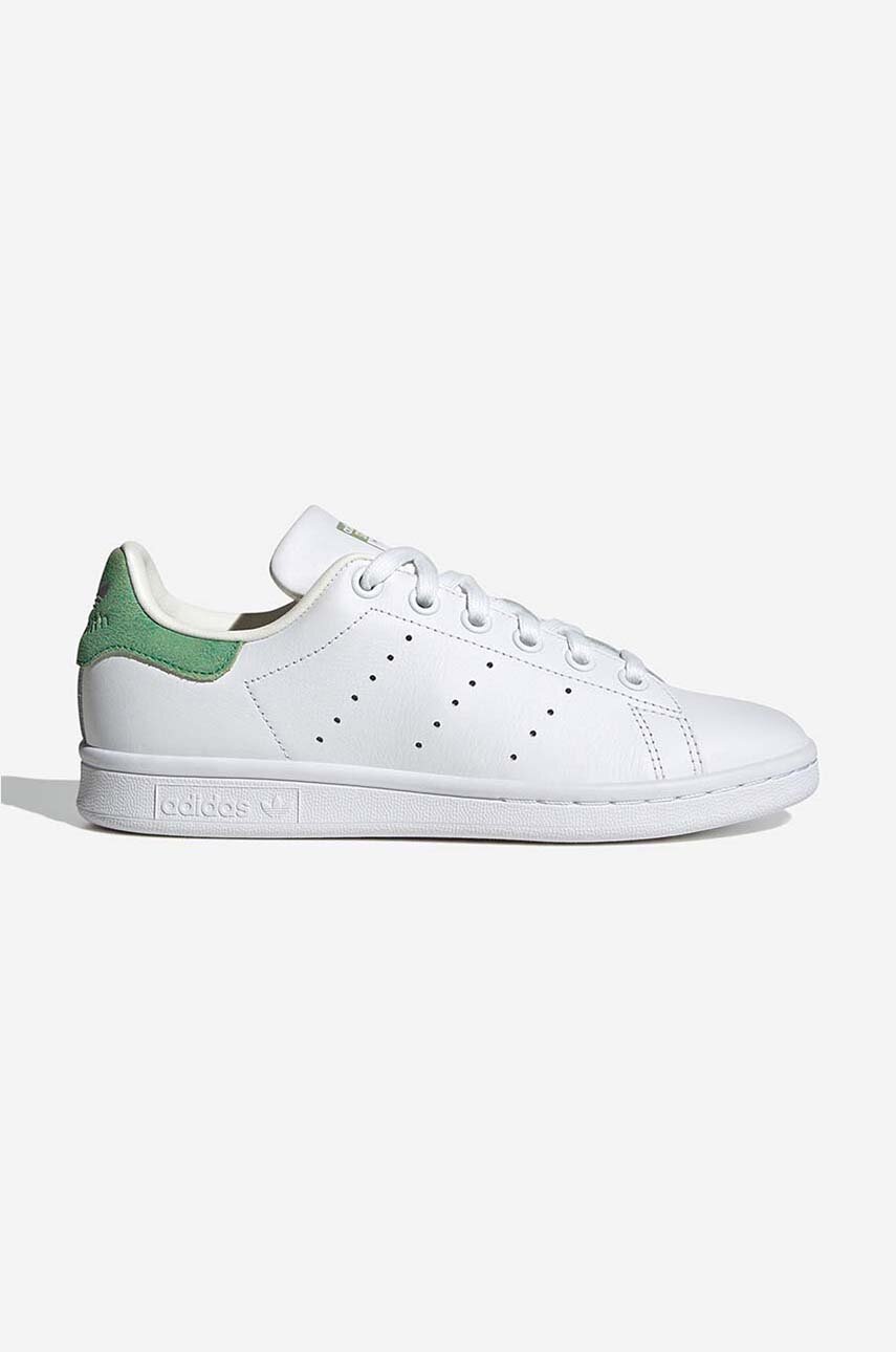 Кожаные кроссовки adidas Originals HQ1854 Stan Smith J цвет белый HQ1854-white