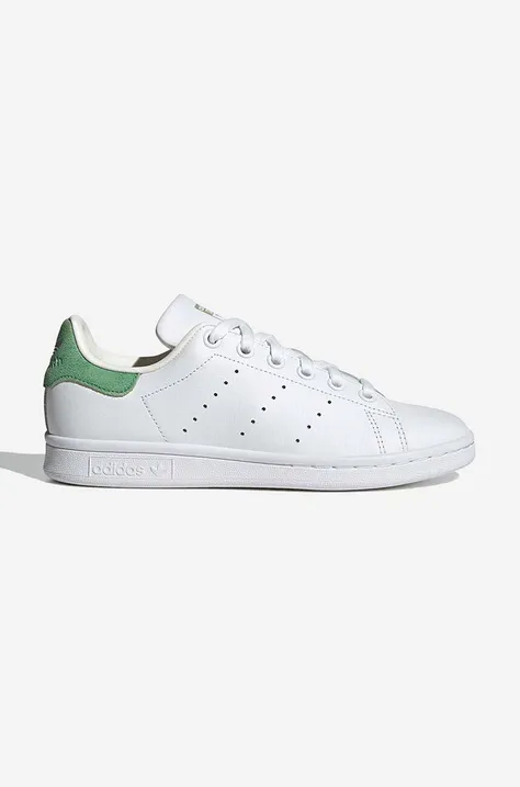 adidas Originals sneakers din piele HQ1854 Stan Smith J culoarea alb HQ1854-white