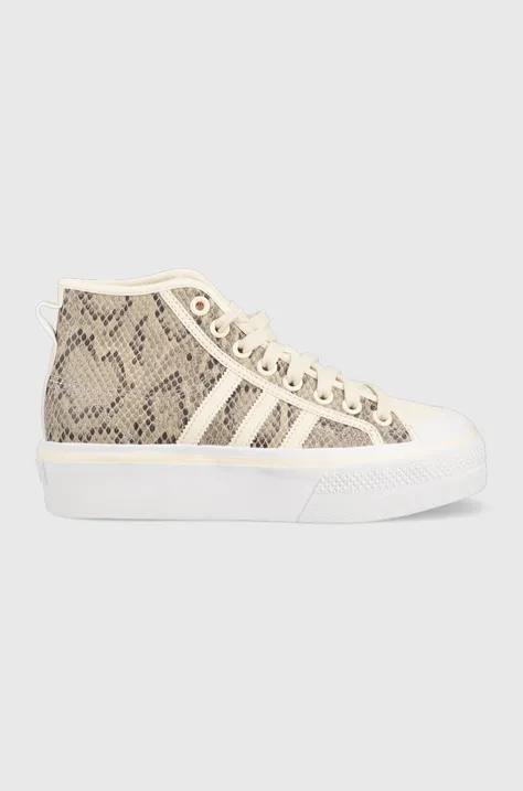 adidas Originals trainers Nizza women's beige color