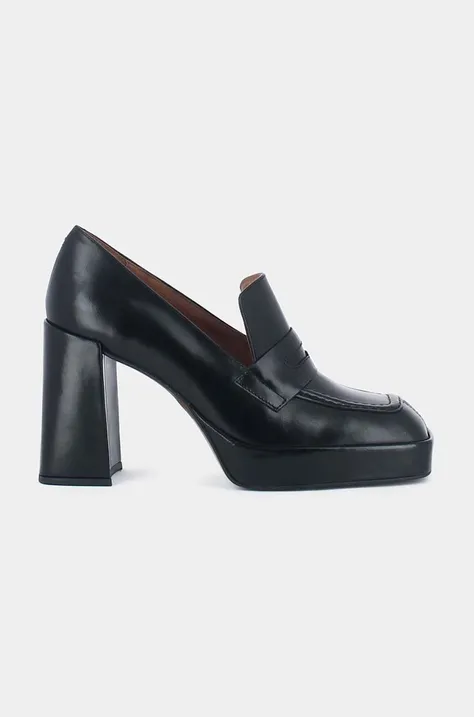Шкіряні туфлі Jonak BILLE CUIR колір чорний каблук блок 3100159