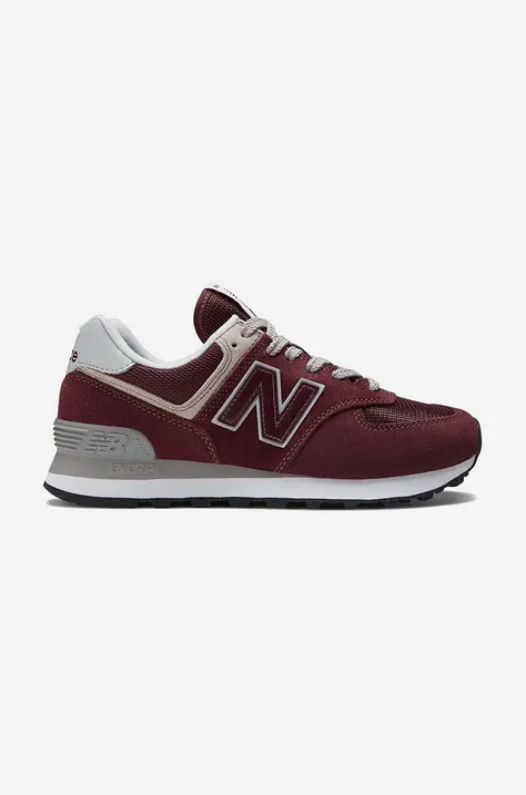 New Balance sneakers WL574EVM maroon color