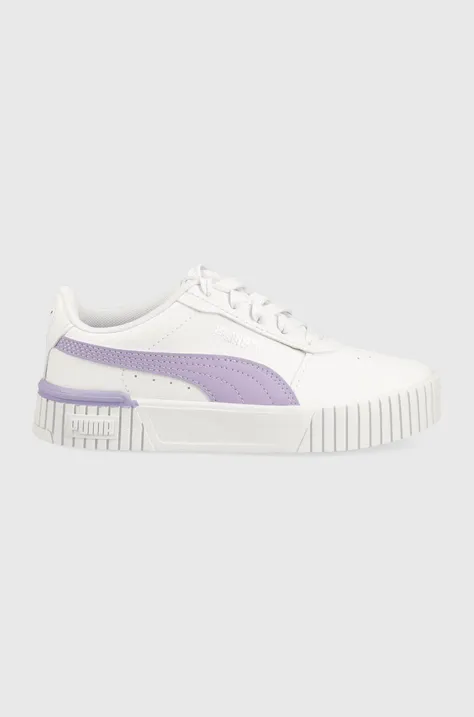 Παιδικά αθλητικά παπούτσια Puma Carina 2.0 PS χρώμα: άσπρο