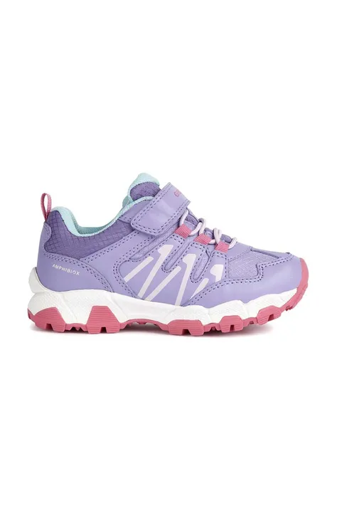 Дитячі черевики Geox колір фіолетовий