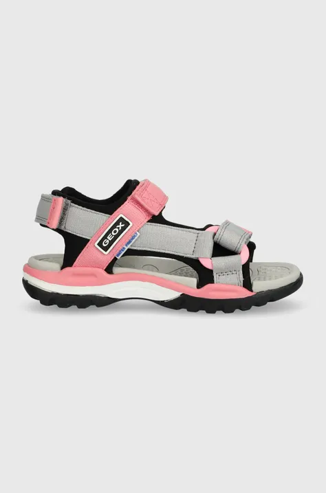 Otroški sandali Geox roza barva