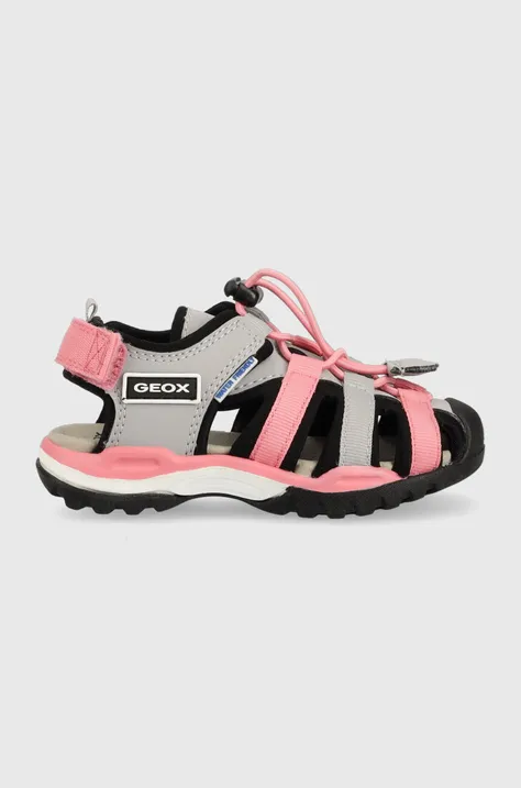 Detské sandále Geox šedá farba