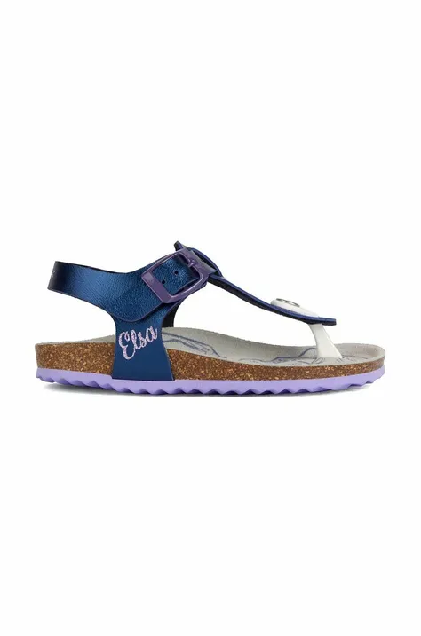 Otroški sandali Geox x Frozen mornarsko modra barva