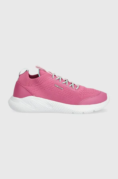 Παιδικά αθλητικά παπούτσια Geox χρώμα: ροζ