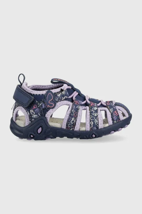 Otroški sandali Geox vijolična barva