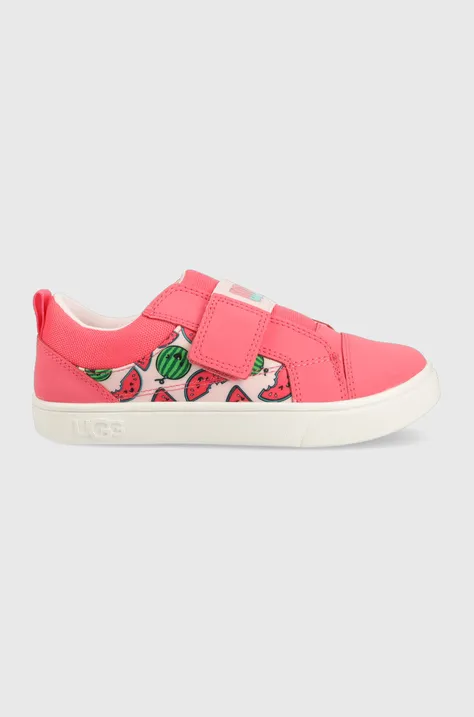 Dětské sneakers boty UGG Rennon růžová barva