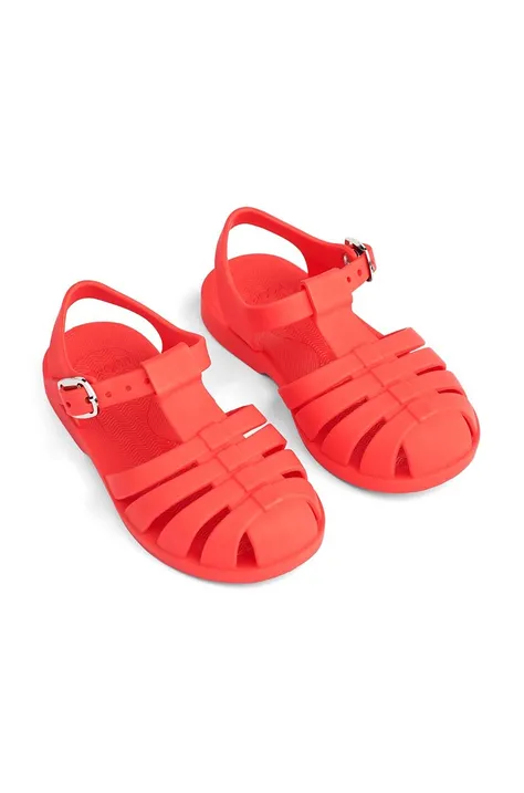Dětské sandály Liewood Bre červená barva