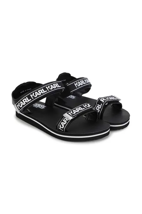 Дитячі сандалі Karl Lagerfeld колір чорний