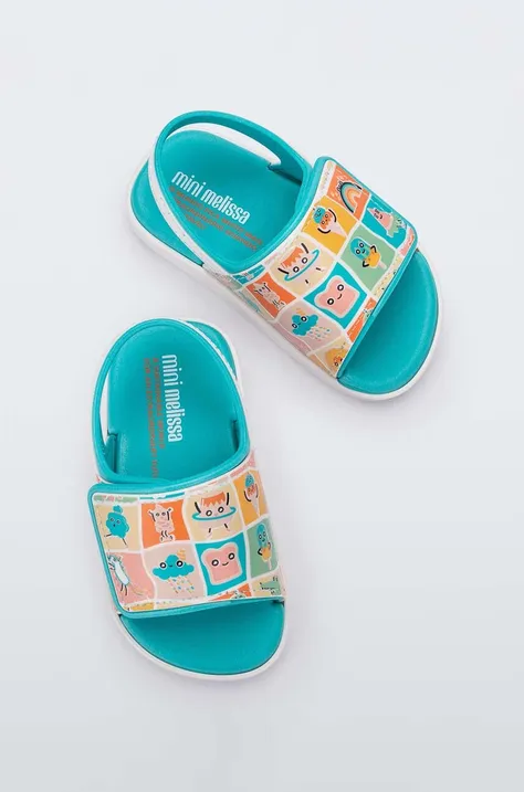Detské sandále Melissa tyrkysová farba