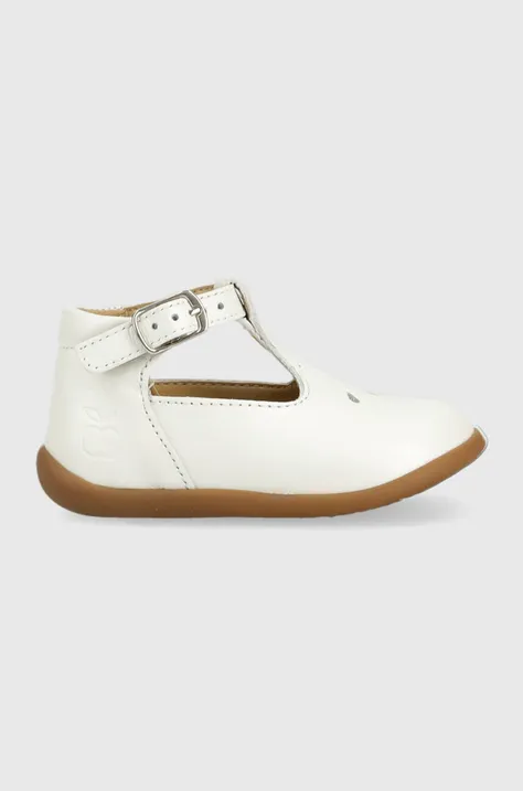 Δερμάτινα παιδικά κλειστά παπούτσια Pom D'api χρώμα: άσπρο