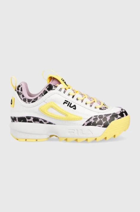Παιδικά αθλητικά παπούτσια Fila FFK0115 DISRUPTOR F χρώμα: άσπρο