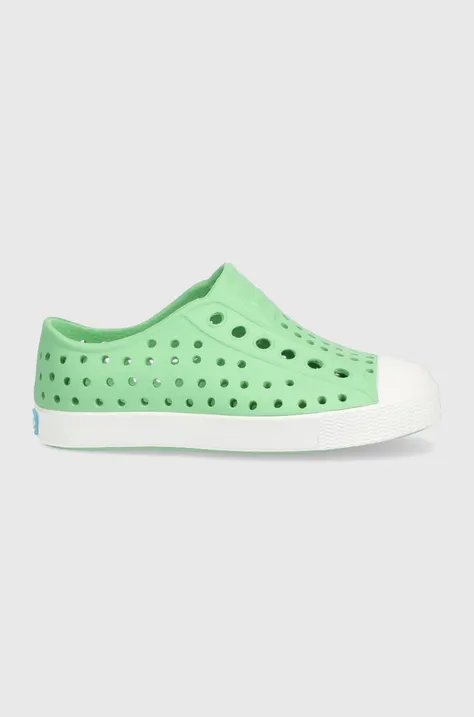 Παιδικά πάνινα παπούτσια Native JEFFERSON χρώμα: πράσινο