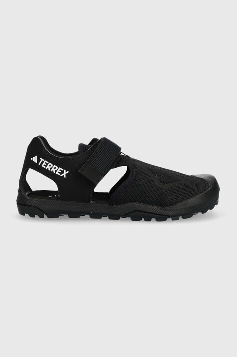 Παιδικά σανδάλια adidas TERREX TERREX CAPTAIN TOEY χρώμα: μαύρο