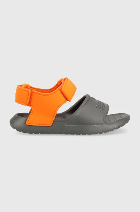 Detské sandále Puma Divecat v2 Injex PS šedá farba