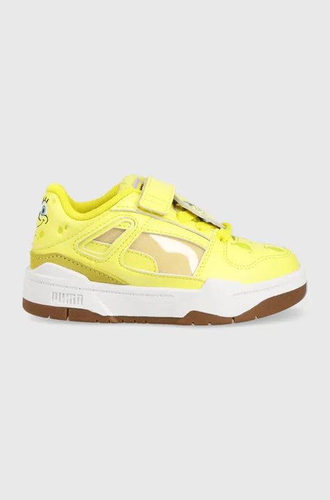 Dětské sneakers boty Puma Slipstream Spongebob 2 AC+ PS žlutá barva