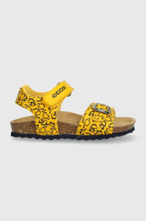 Otroški sandali Geox rumena barva