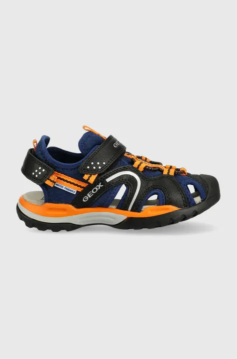 Detské sandále Geox oranžová farba