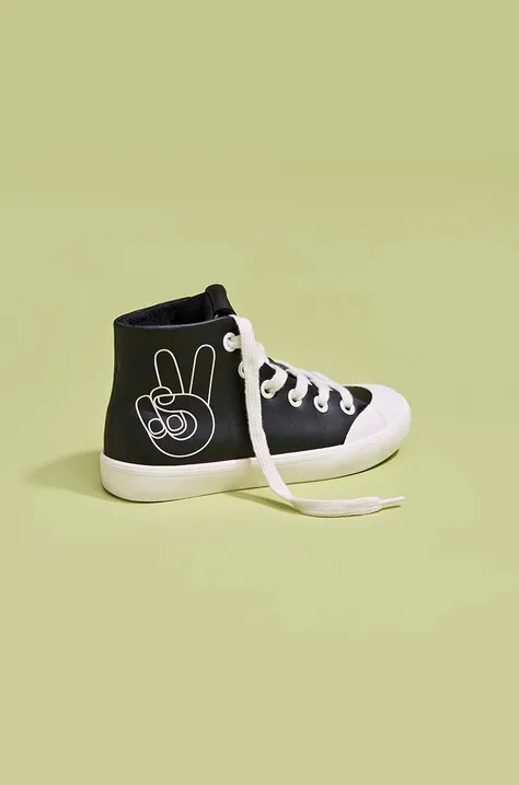 Παιδικά πάνινα παπούτσια Reima χρώμα: μαύρο