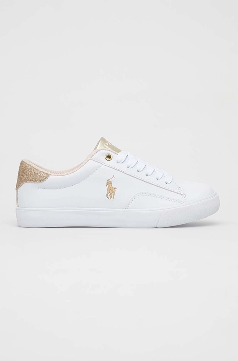 Polo Ralph Lauren sneakers pentru copii culoarea alb